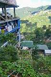 The view from a house built on the steep slope, on MZU Road, Zotlang, on the north side of Aizawl.