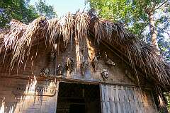 “Thangchhuahpa-in”, a house in Reiek Zokhua, displays a typical Mizo village.