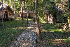 “Hnamchawm In” (Common People’s House), in Reiek Zokhua, a typical Mizo village.