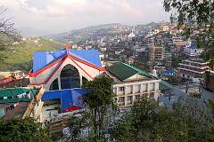 View to the Kohima Mao Baptist Church at Midland Colony, Kohima.