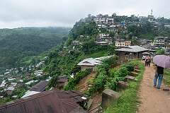 View from along the Tuensag-Mon-Naginimora Road, Mon.