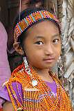 Ngamlih, a young Konyak Naga girl of Sheanghah Chingnyu.