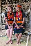 Ngapwang and Ngapcho, young Konyak Naga women of Sheanghah Chingnyu.