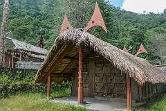 Chakhesang Morung, a traditional 'bachelors' dormitory' house in Kisama Heritage Village.