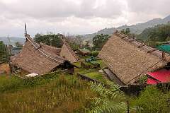 Traditional Murung houses in Kisama Naga Heritage Village, 11 kilometres south of Kohima.