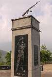 The monument to General Mowu Gwizantsu, the fourth Commander-in-chief of the Naga Army; in Sechu-Zubza, along the road from of Kohima to Khonoma.