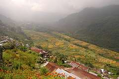 View of the rice terraces from the Angami Naga village of Khonoma.