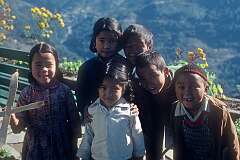 Sikkimese children of Gangtok.