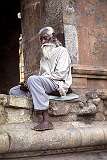 Meditating at the Brihadisvara Temple in Thanjavur (Tanjore).