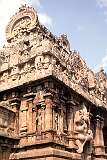 The gopuram (temple tower) at the entrance to Brihadisvara Temple, a Shaivite Hindu temple built early 11th century during the Chola Empire.