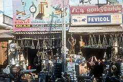Shops selling scales and hardware,Tiruchirappalli.