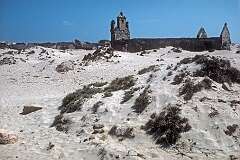 Ruins of Dhanushkodi, the town that was destroyed during the 1964 cyclone and was declared a ghost town, unfit for living.