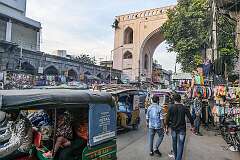 Machli Kaman on Pathergatti  Road, the northern arch of old Hyderabad.