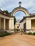 One of the gates on the western side in the grounds of the Chowmahalla Palace,