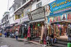 Clothes stores along New Ladbazar Road.