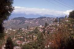 View to Darjeeling from the Toy Train.
