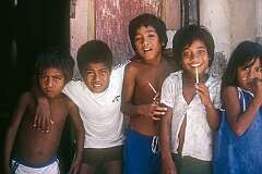 Children of Koinawa village, Abaiang atoll.