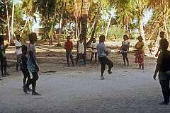 Ball game in Kariatebike village.