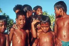 Young boys of Taribo, Arorae island.