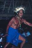 Traditional dance in the Maneaba “Te Nanoraoi” in Kuma village, in the north of Butaritari atoll.