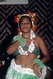 Gilbertese dancing by a young woman in the Mendana Hotel, Honiara.