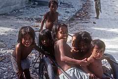Children in Makin village.