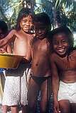 Three young girls of Makin village.