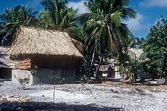 View of Barebuka village in the north of Tamana island.