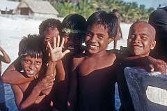 Happy boys from the village of Bakaka.