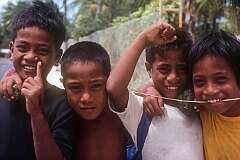Four boys of Betio.