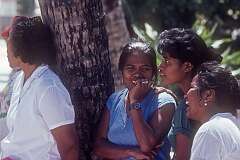 Four young women from Betio.