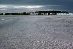 The shallow lagoon at Tabonibara North Tarawa, just south of Abaokoro village.