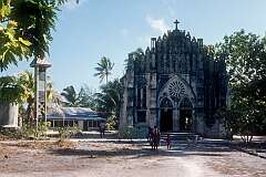 The Immaculate Heart Church and College in the village of Taborio in the north of North Tarawa.