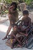 Children on a cart in the village of Nuatubu, just south of the northernmost village of Buariki, North Tarawa.