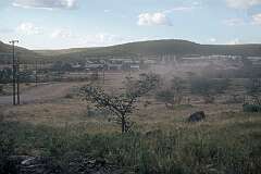 View to Khorixas, previously known as Welwitschia, the capital of the Damaraland bantustan before Namibia's independence.