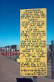 Forbidden entry sign in six languages: Afrikaans, English, German, Herero, Kwanyama (an Ovambo dialect) and Nama at (then South African) military area in Walvis Bay.