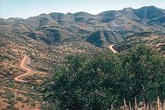 View from the road on the Gamsberg Pass, at 1,630 metres above sea level.