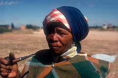 A Nama woman in Gochas (!Goxas), 110 kilometres southeast of Mariental.