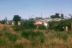 Houses in the “Location” in Mariental (Tsaraxeibes), now the administrative capital of the Hardap Region in an area which has long been a centre for the Nama people.