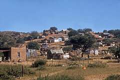 View of the “Location” in Rehoboth, 90 kilometres south of Windhoek.