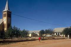 The mission church in Rehoboth, the core territory of the Baster community which still lives according to their Paternal Laws that were enacted in 1872.