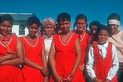 Girls of the Baster people in Rietoog.