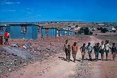 Nama children in the ”location“ of Gibeon, 100 kilometres east of Maltahöhe.