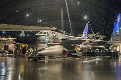 Dayton, Ohio, USA - A Convair B-58A Hustler, the U.S. Air Force's first operational supersonic bomber. It made its initial flight on 11 November 1956. The delta-wing machine set 19 world speed and altitude records.