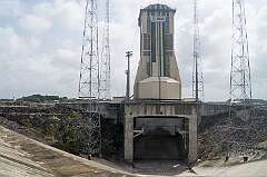 Kourou, French Guiana - The launch site of Russian Soyuz rockets at the Centre Spatial Guyanais.
