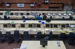 Kourou, French Guiana - The control room of ArianeSpace, in the central building associated with the launches of Ariane and Vega rockets.