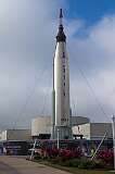 Cape Canaveral, Florida, USA - A Mercury-Atlas combination as was used for most Mercury missions. Project Mercury was the first human spaceflight program of the USA, running from 1958 through 1963.