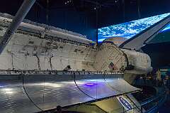 Cape Canaveral, Florida, USA - The loading bay of Space Shuttle Atlantis, the fourth operational and the second-to-last Space Shuttle built. Its maiden flight was from 3 to 7 October 1985. It made 33 flights; the last one was launched on 8 July 2011 and lasted over 12 days.