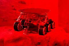 Cape Canaveral, Florida, USA - The Sojourner, the Mars Pathfinder robotic Mars rover that landed on 4 July 1997 in the Ares Vallis region, and explored Mars for around three months; at the Journey to Mars exhibition.