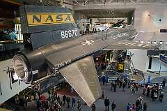 Washington, DC, USA - The North American X-15 rocket-powered research aircraft, designed to subject pilots to conditions future astronauts would face. It made the first manned flights to the edges of space and became the fastest winged aircraft ever made: On 3 October 1967 pilot William J. “Pete” Knight reached 7,273 km/hour.